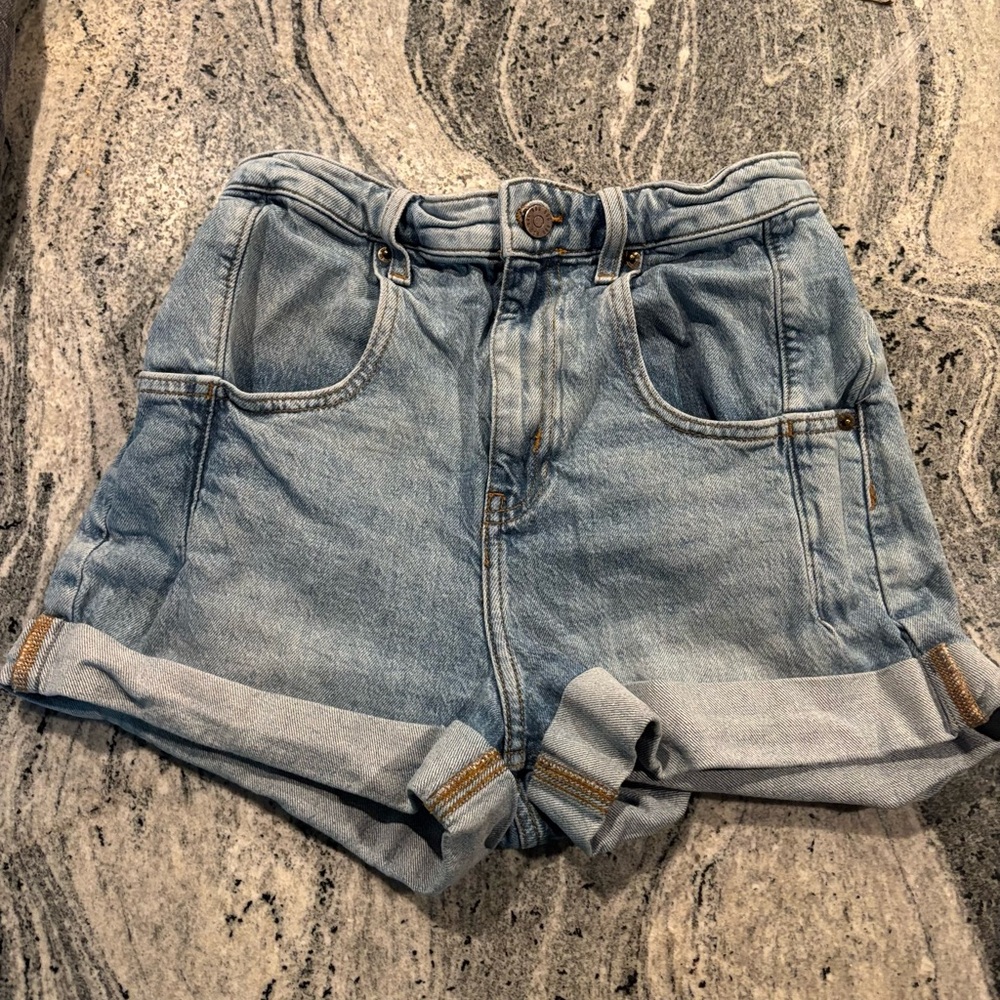 BDG Blue Jean Shorts High-Waisted Casual